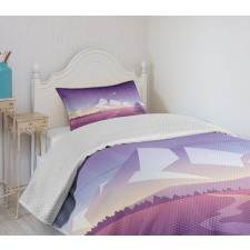 Mountain Scenery Bedspread Set