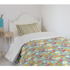 Delicious Pastry Pancakes Bedspread Set