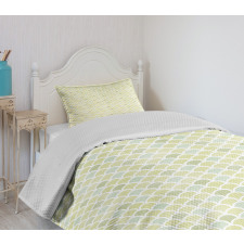 Green Mesh Curves Bedspread Set