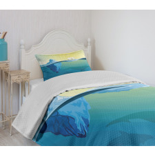 Ice Melting in Ocean Bedspread Set