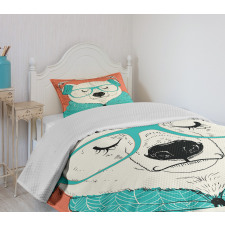 Music Lover Animal Bedspread Set