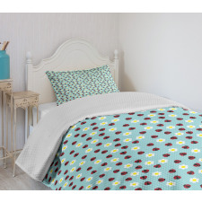 Daisy Blossom Spring Bedspread Set