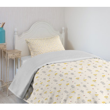 Spring Flower Branches Bedspread Set