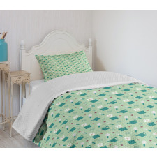 Colorful Gardening Bedspread Set