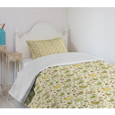 Bumble Bee Ladybug Dots Bedspread Set