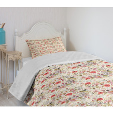 Seasonal Arrangement Bedspread Set