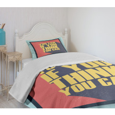 You Can Do It Bedspread Set