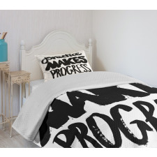 Practice Makes Progress Bedspread Set