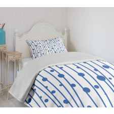 Water Drop Lines Bedspread Set