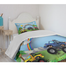 Skid Trail Race Bedspread Set