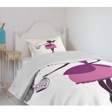 Girl Butterfly Cage Bedspread Set