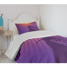 Opera Singer Musical Notes Bedspread Set