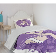 Glam Lady Grunge Hair Bedspread Set