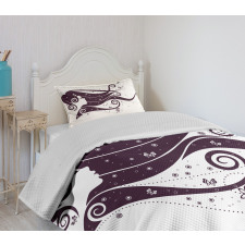 Abstract Fantasy Portrait Bedspread Set