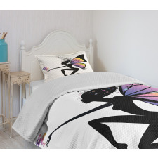 Girl Butterfly Wings Bedspread Set