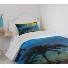 Dreamlike Sunset Shore Bedspread Set