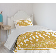 City Map Grunge Stamp Bedspread Set