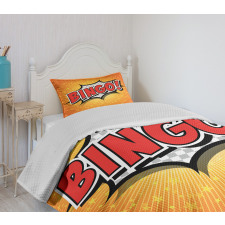 Cartoon Speech Bubble Bedspread Set