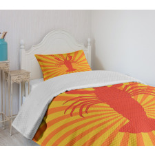 Aquatic Animal Lines Bedspread Set