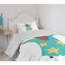 Cheerful Magician Book Bedspread Set