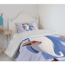 Smiling Old Sorcerer Bedspread Set