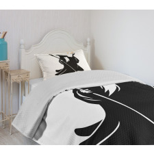 Grey Druid Holding Stars Bedspread Set