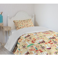 Colorful Leaves Bedspread Set