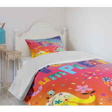 Feliz Cumpleanos Party Bedspread Set