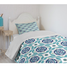 Geometric Moroccan Tile Bedspread Set