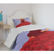 Dance Pose Spanish Lady Bedspread Set