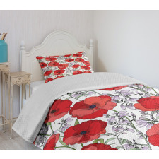 Rural Garden in Blossom Bedspread Set