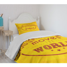 Enthusiasm Words Bedspread Set