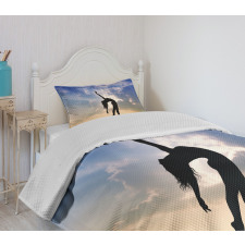 Silhouette Dancing Nature Bedspread Set