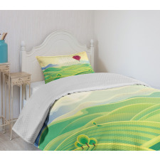 Peaceful Summer Field Bedspread Set