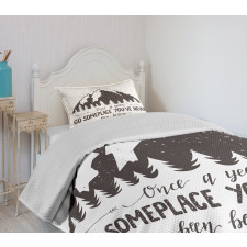 Wanderlust Theme Bedspread Set