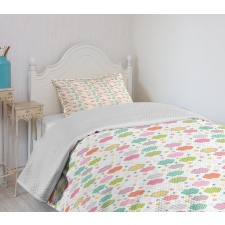 Pastel Sky Elements Kids Bedspread Set