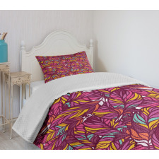 Psychedelic Vibrant Colors Bedspread Set