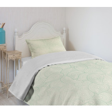 Jumbled Moire Composition Bedspread Set