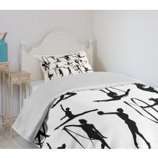 Aerobic Theme Design Bedspread Set