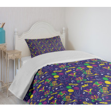 Fat Tuesday Jazz Bedspread Set