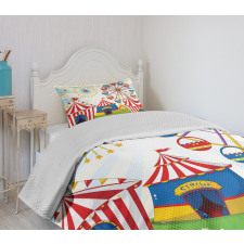 Striped Tents Bedspread Set