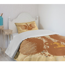 Guitar with Wings Bedspread Set