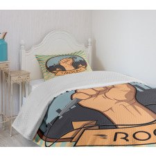 Vocal Hand Mic Bedspread Set