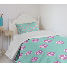 Realistic Gem Pattern Bedspread Set