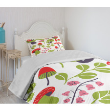 Forest Thistle Lilies Bedspread Set
