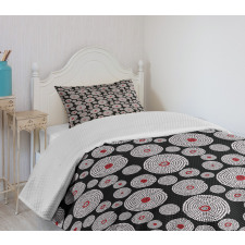 Tribal Circles Spots Bedspread Set