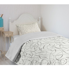 Bead Shapes and Lines Bedspread Set