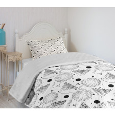 Circles Memphis Style Bedspread Set