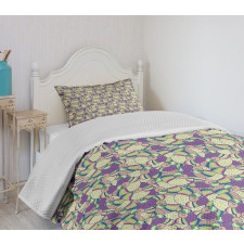 Circumvolved Shapes Bedspread Set