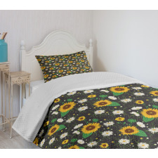 Daisy Buds Sunflower Bedspread Set